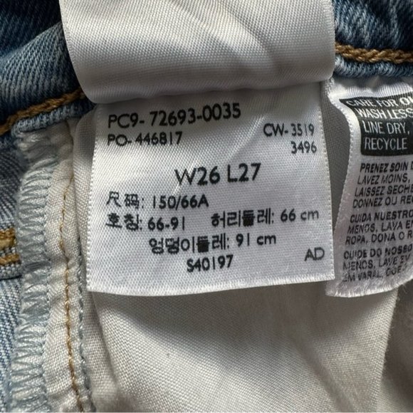 Levi's Jeans Ribcage Straight Ankle Tango Fade - Size 26 - Picture 7 of 16